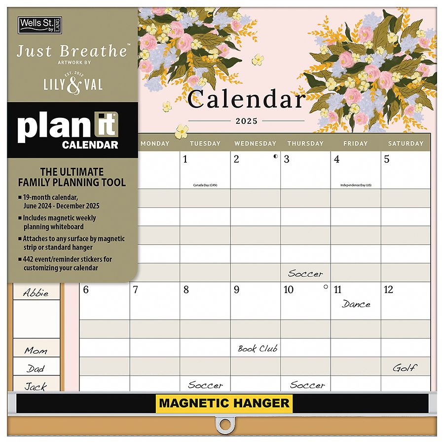 Wells Street by Lang Plan It 2025 Calendar, 19Month Walgreens