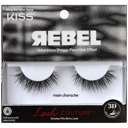 Kiss Lash Couture Rebel Collection Glue-On Lashes Main Character