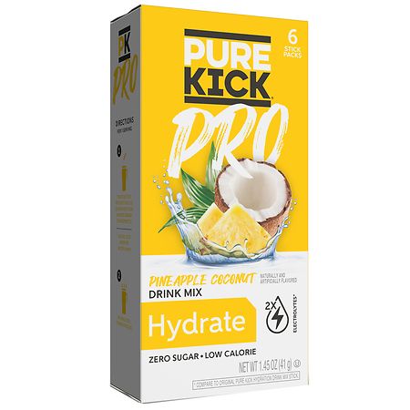 Pure Kick Hydration Drink Mix Pineapple Coconut