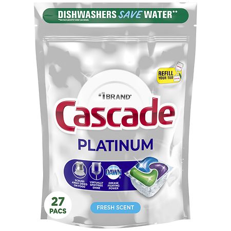 Cascade Platinum Dishwasher Pods Fresh