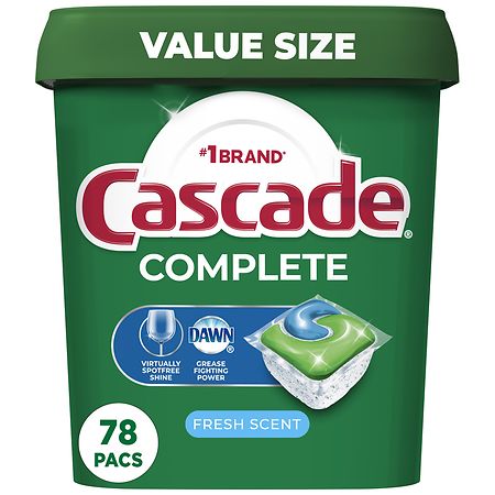 UPC 037000977223 product image for Cascade Complete ActionPacs Dishwasher Detergent Pods Fresh - 78.0 ea | upcitemdb.com