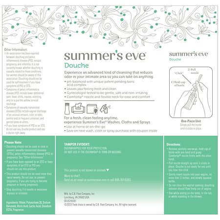 Summer's Eve Vaginal Douche, Complete Clean, Odor Reducing