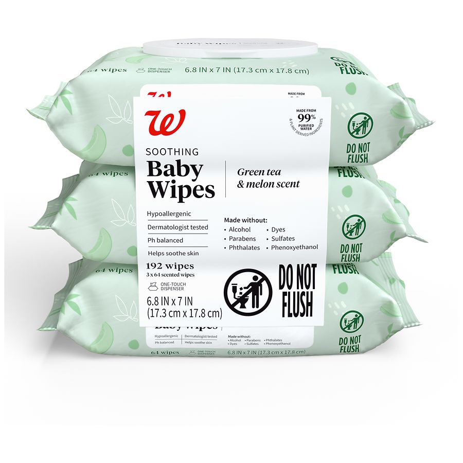 Walgreens Baby Wipes Green Tea Melon Walgreens