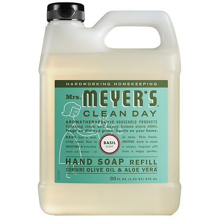 Mrs. Meyer's Clean Day Liquid Hand Soap Refill Basil