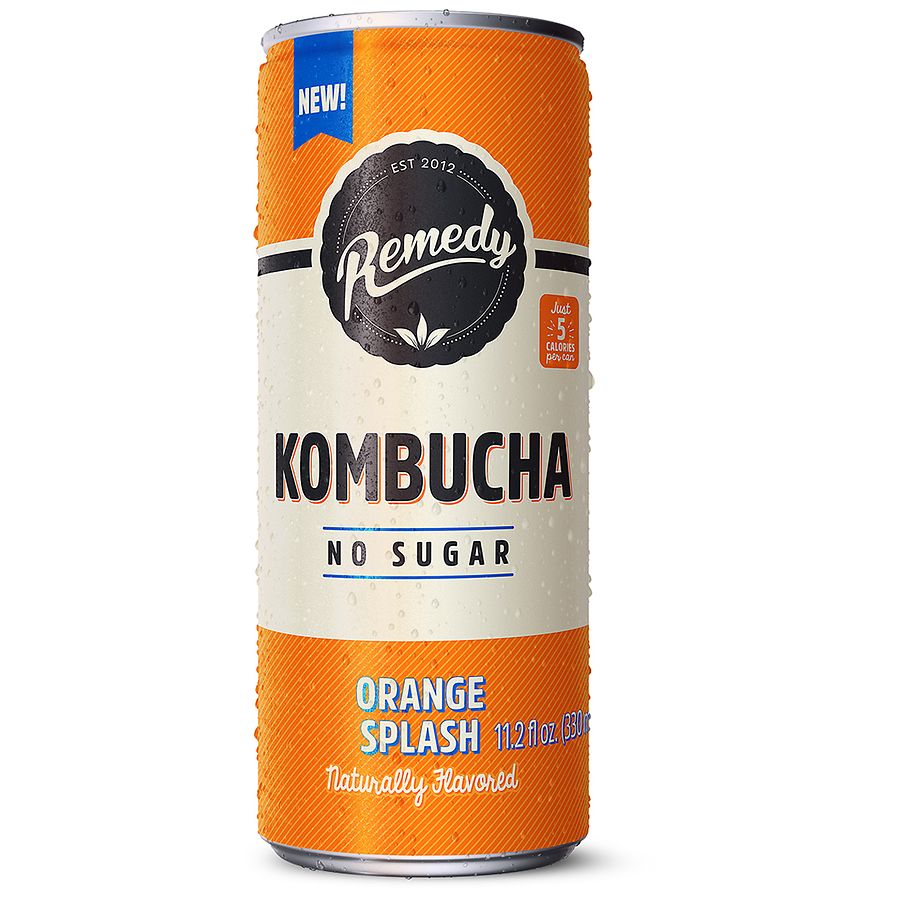 Remedy Kombucha Organic Orange Splash, 12 fl oz  (Pack of 12) main image 1