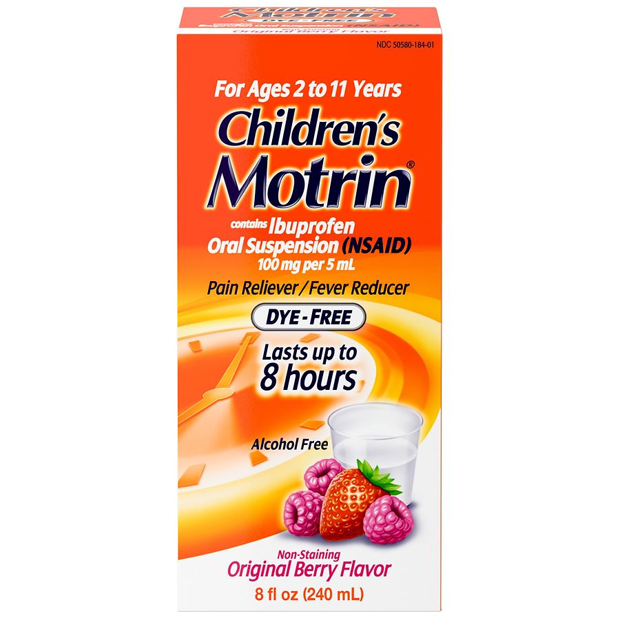 Children's Motrin Ibuprofen Medicine Berry Walgreens