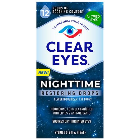 Clear Eyes Nighttime Restoring Eye Drops