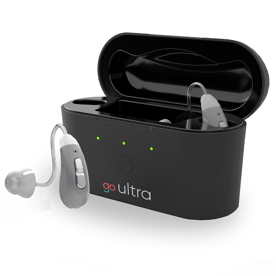 Go Hearing Go Ultra BehindtheEar OvertheCounter Hearing Aids Gray