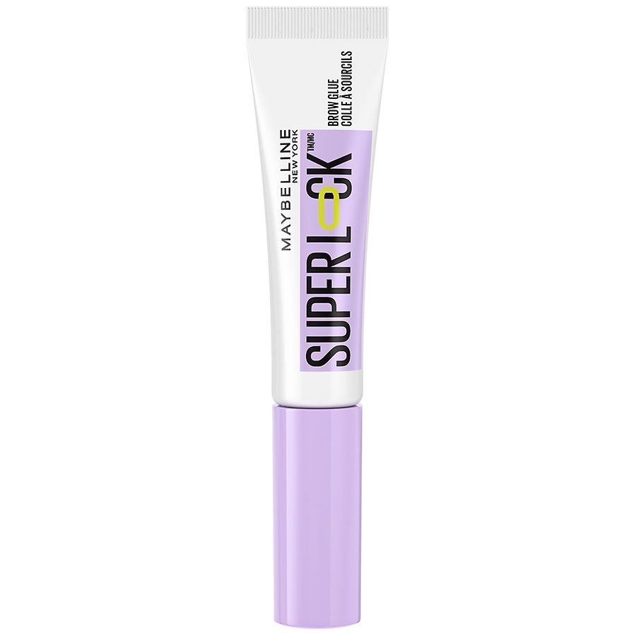 Maybelline Super Lock Clear Brow Glue Longwear 24Hr Transparent Eyebrow Gel, Clear