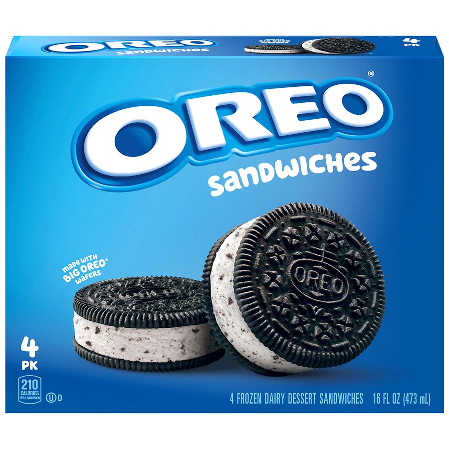 Oreo Frozen Dairy Dessert Sandwiches | Walgreens