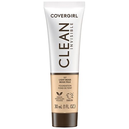 CoverGirl Clean Invisible Liquid Makeup, 107 Light Beige | CVS