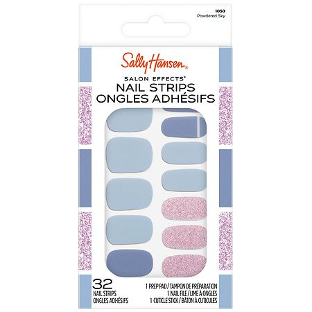Sally Hansen Salon Effects Nail Strips Powdered Sky