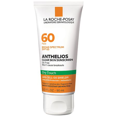 La Roche-Posay Anthelios Clear Skin Sunscreen for Face, Oil-Free, SPF 60