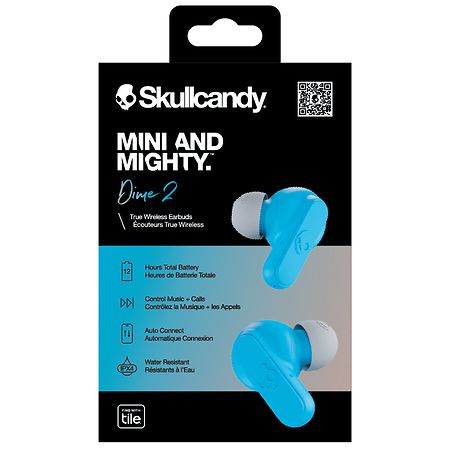 Skullcandy Dime 2 True Wireless Earbuds Light Grey/ Blue