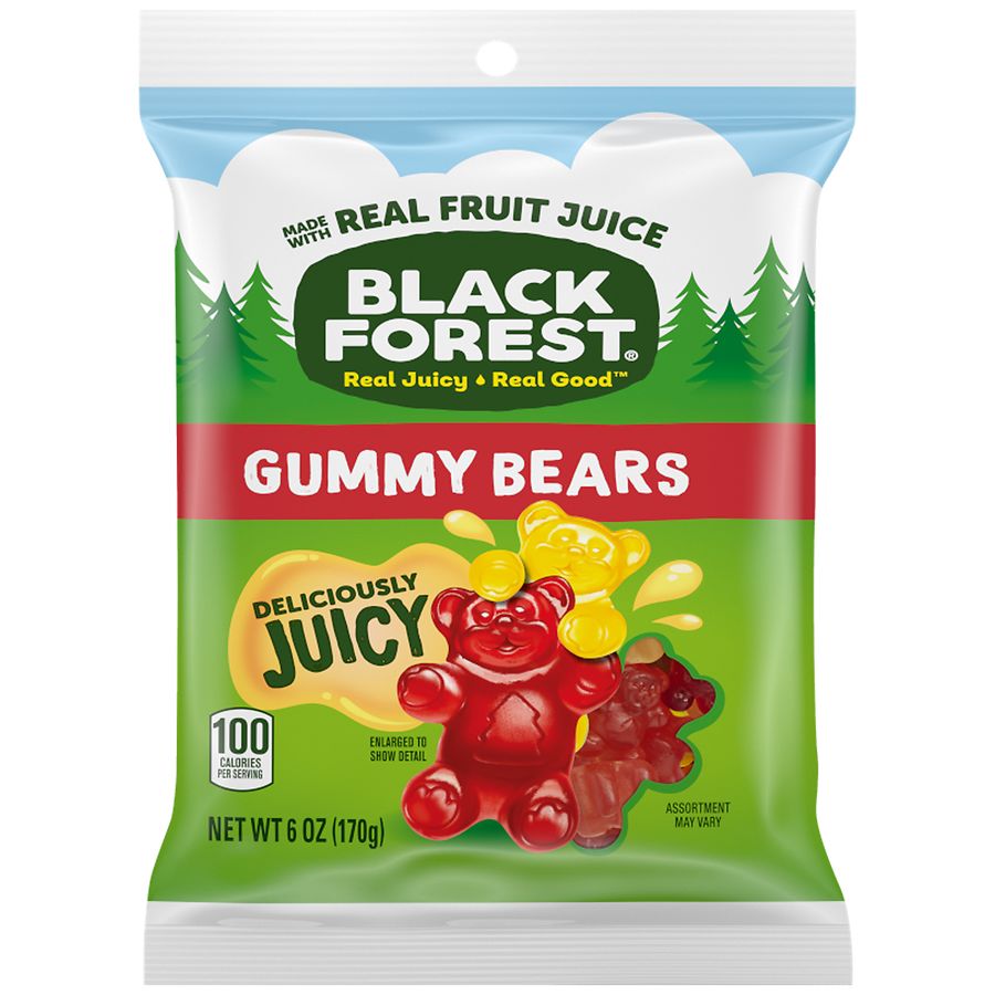 Black Forest Gummy Bear Candies Assorted Fruit | Walgreens