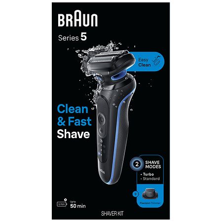 Braun Series 5 5118s, Electric Shaver with Precision Trimmer Blue