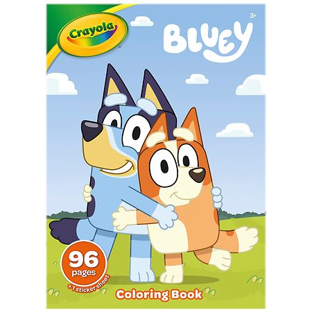 Crayola Bluey Coloring Book, 96 Pages