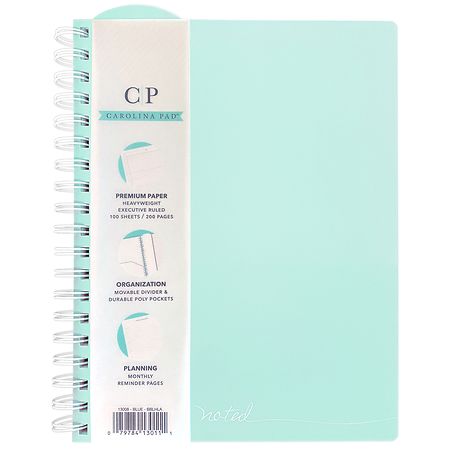 Carolina Pad Spiral Notebook, College Ruled Blue
