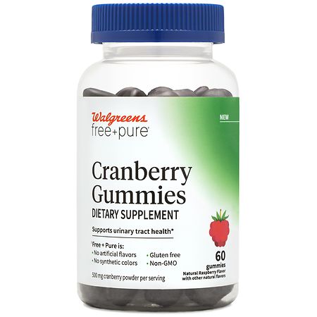 Walgreens Free & Pure Cranberry Gummies (30 days)