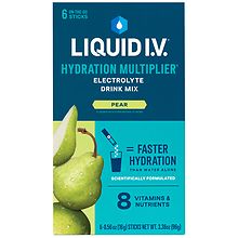 Liquid I.V. Hydration Multiplier Electrolyte Drink Mix Pear, 6ct ...