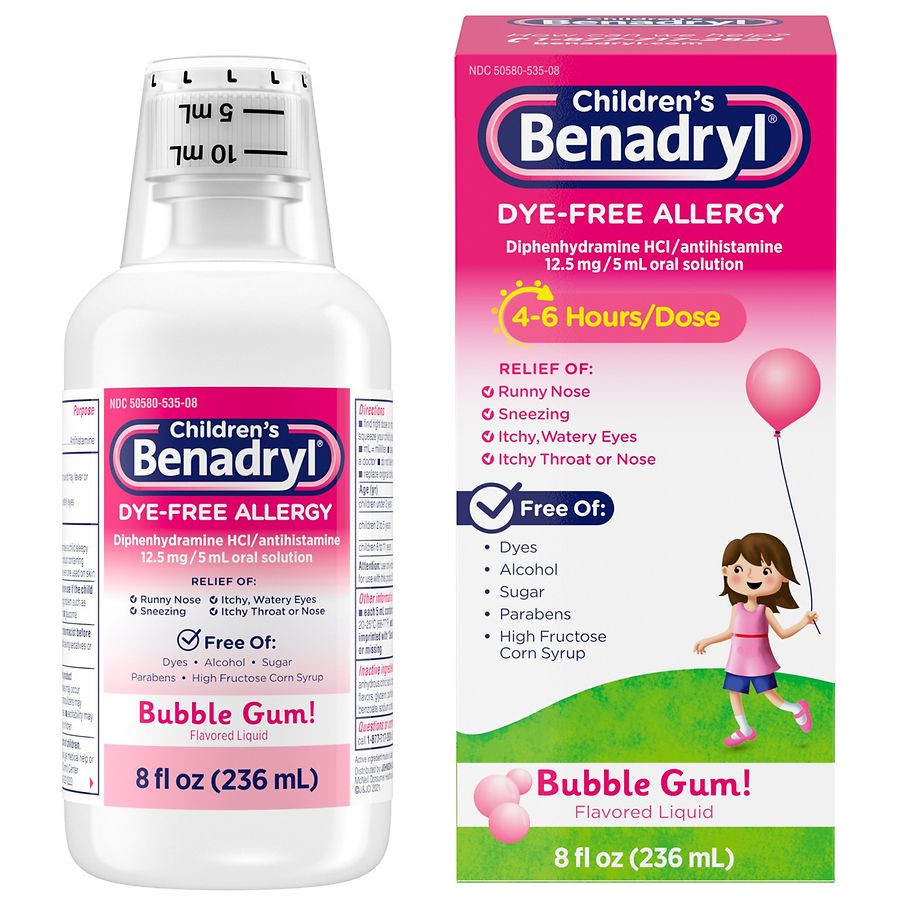 Children #39 s Benadryl Dye Free Allergy Liquid Walgreens Children #39 s Benadryl Dye Free Allergy Liquid Walgreens
