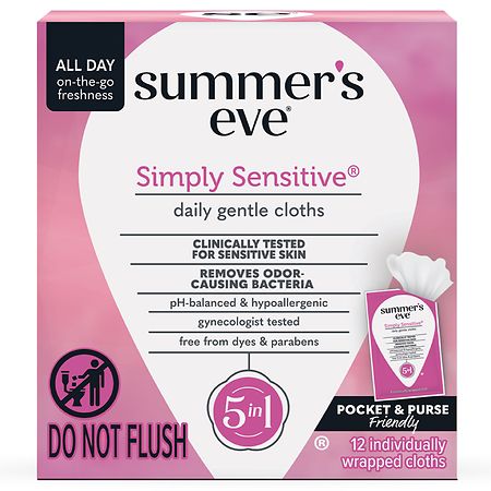 Summer's Eve Feminine Wipes, Simply Sensitive