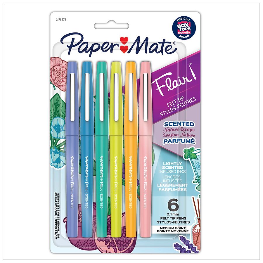 Paper Mate Flair Scented Felt Tip Pens Nature Escape | Walgreens