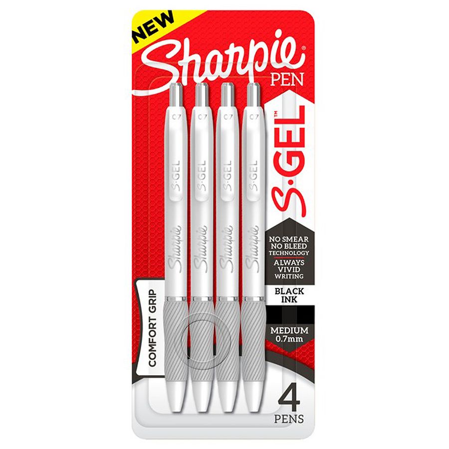 Sharpie S-GEL 0.7MM Medium Point, Comfort Grip Gel Pens