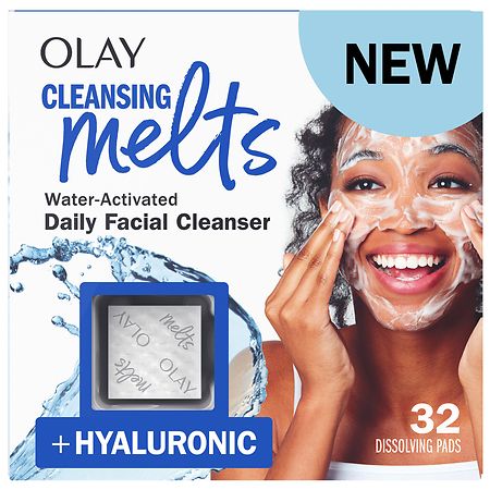 Olay Cleansing Melts Facial Cleanser Hyaluronic Acid