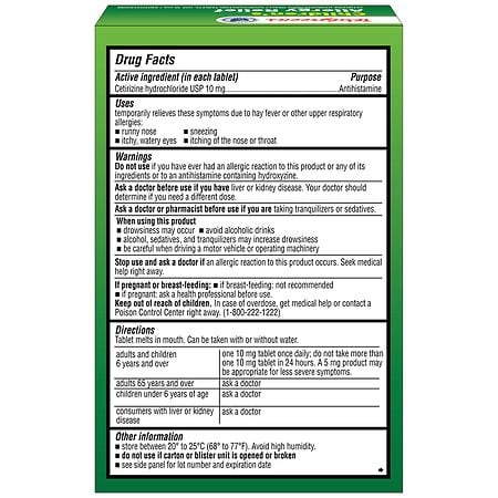 Walgreens Children's Allergy Relief Orally Disintegrating Tablets Orange