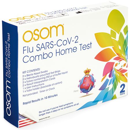 OSOM Flu SARS-CoV-2 Combo Home Test Kit 2 tests