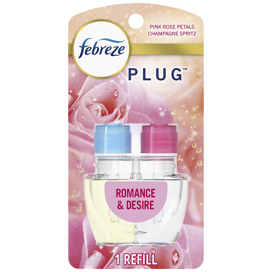 Febreze Plug In Air Freshener, Odor-Fighting Scented Oil Refill Romance & Desire