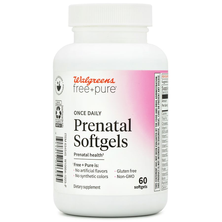 Walgreens Prenatal Once Daily Softgel (60 days) Walgreens