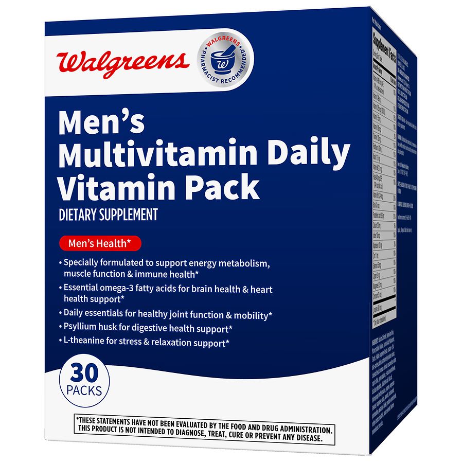 Walgreens Men's Multivitamin Daily Vitamin Pack | Walgreens