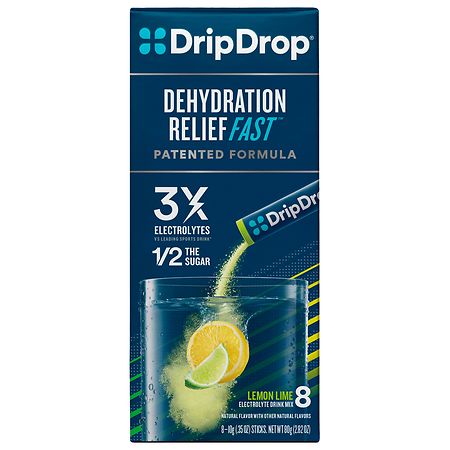 DripDrop Electrolyte Drink Mix Lemon Lime