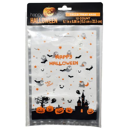 happy Halloween Cello Treat Bags