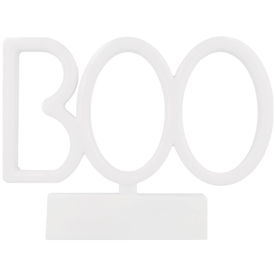 Festive Voice Neon Boo Sign