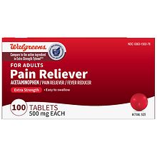 Walgreens Extra Strength Pain Relief Tablets, Acetaminophen 500 mg ...