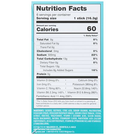 Walgreens Electrolyte Drink Mix Triple Hydration