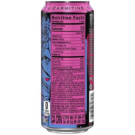 Monster Zero Sugar Energy Drink Ultra Fantasy Ruby Red | Walgreens