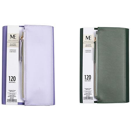 Modern Expressions Clutch Journal 8.5 x 5.1 x 1.2 in Purple/Green