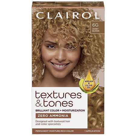 Clairol Textures & Tones Permanent Hair Dye 6G Honey Blonde