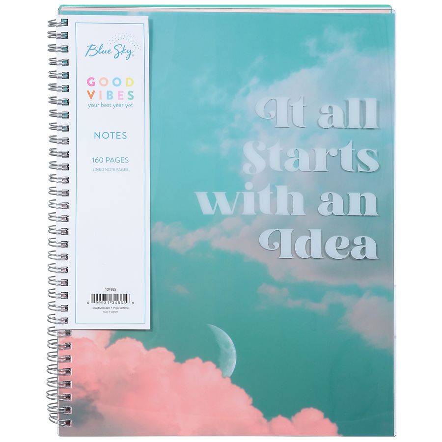 Blue Sky 160 Pages Good Vibes Notes
