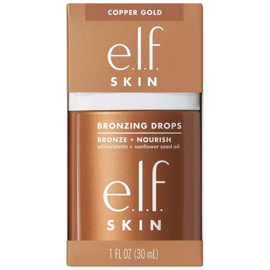 e.l.f. Skin Bronzing Drops, Copper Gold (Copper Gold Shimmer) Walgreens