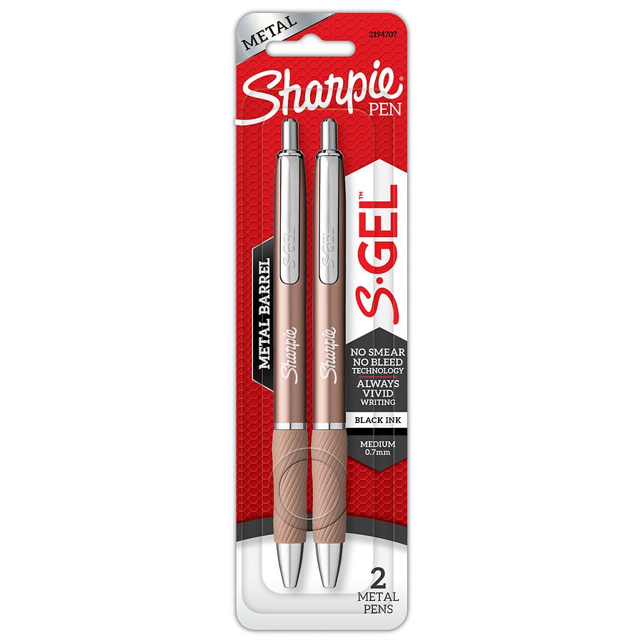 Sharpie SGEL Metal Barrel Gel Pens Champagne Walgreens