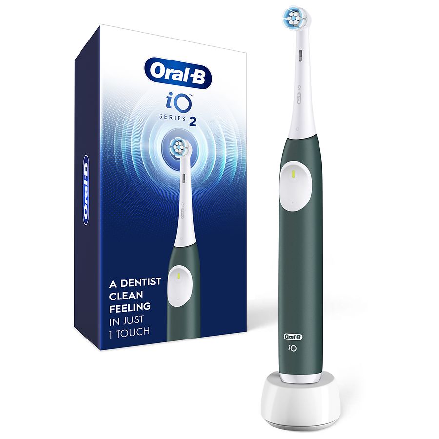 Oral-B iO Rechargeable Electric Powered Toothbrush, Forest Green