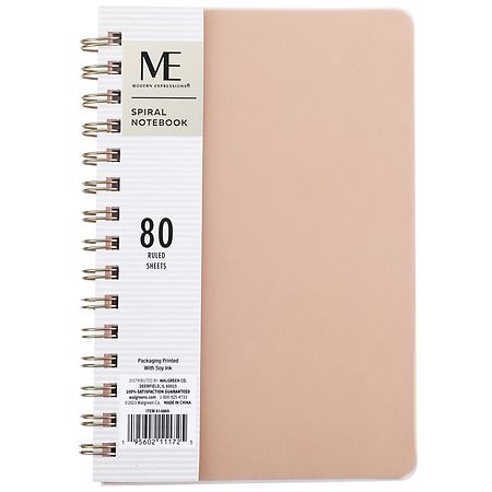 Modern Expressions Spiral Notebook, 80 Pages
