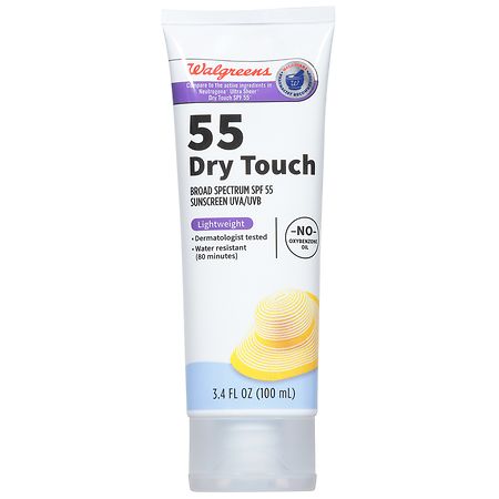 Walgreens 55 Dry Touch Broad Spectrum Sunscreen