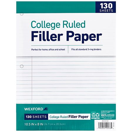 Wexford Filler Paper College Ruled