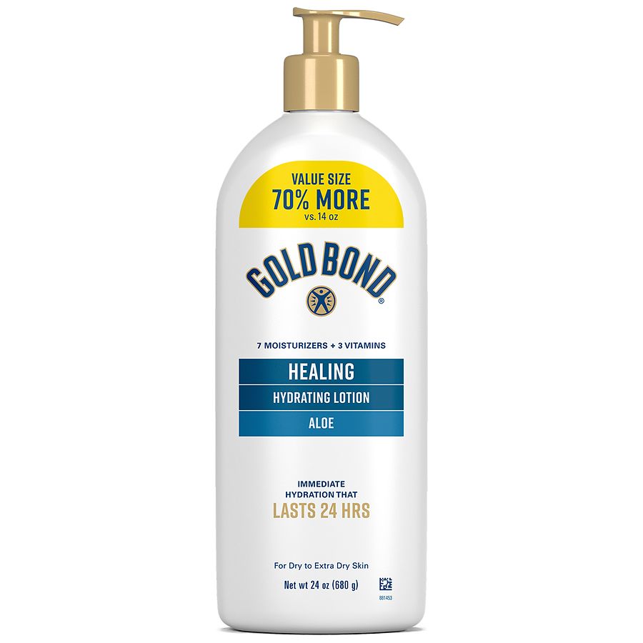 Gold Bond Healing Hydrating Lotion With Aloe, 24HR Hydration